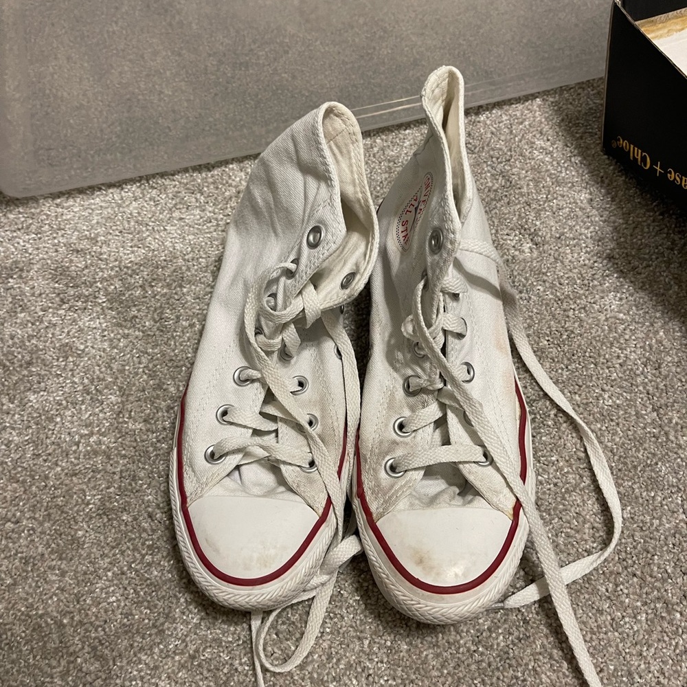 Converse high top canvas shoes